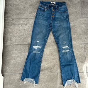 Madewell Jeans women’s size 24 blue Cali Demi-Boot